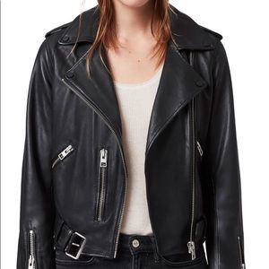 All Saints Balfern Leather Jacket size 6